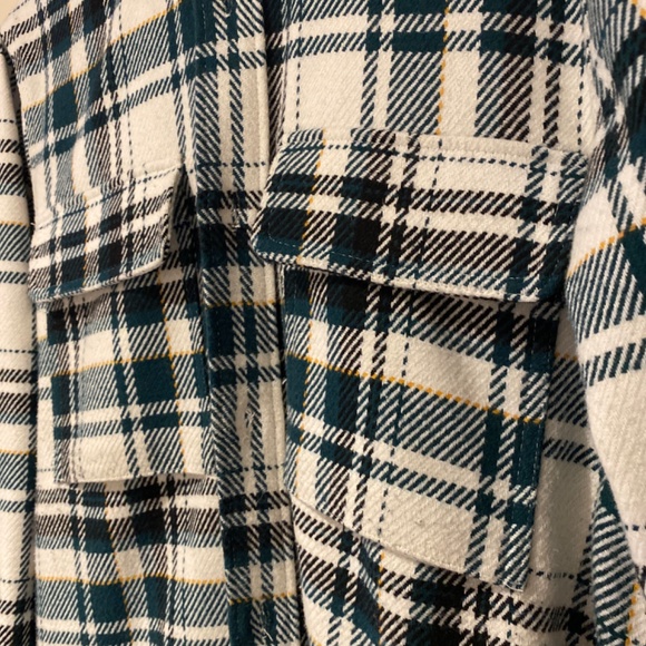 plaid jacket with hoodie - Picture 2 of 3